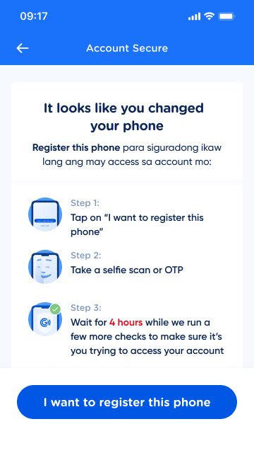 i want to register this phone gcash|Device Security – GCash Help Center.
